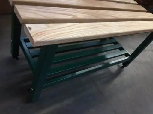 Heavy Duty Range 40 mm Tube Changing Room Bench Seating - Image 2