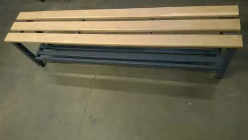 Heavy Duty Range 40 mm Tube Changing Room Bench Seating - Image 3