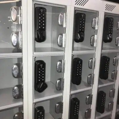 Mini Charging lockers with perspex doors