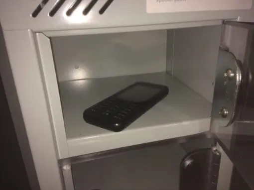 Mini Wallet lockers with perspex doors