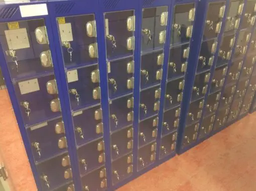 Mini Charging lockers with perspex doors - Image 5