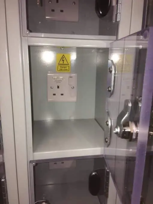 Phone charging lockers