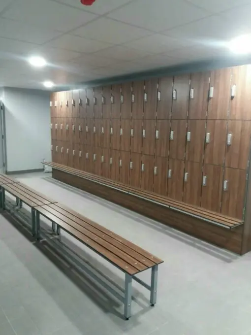Lockers with bench seating