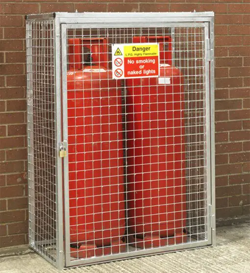 Gas cylinder storage cages 2 x 47kgs galvanised