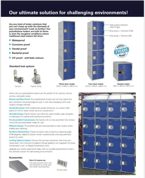 Fast Delivery Plastic lockers - Image 3