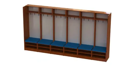 Football Stadium changing room lockers