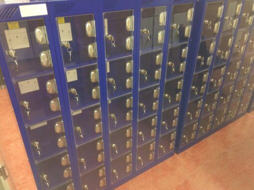 Mini Charging lockers with perspex doors - Image 5