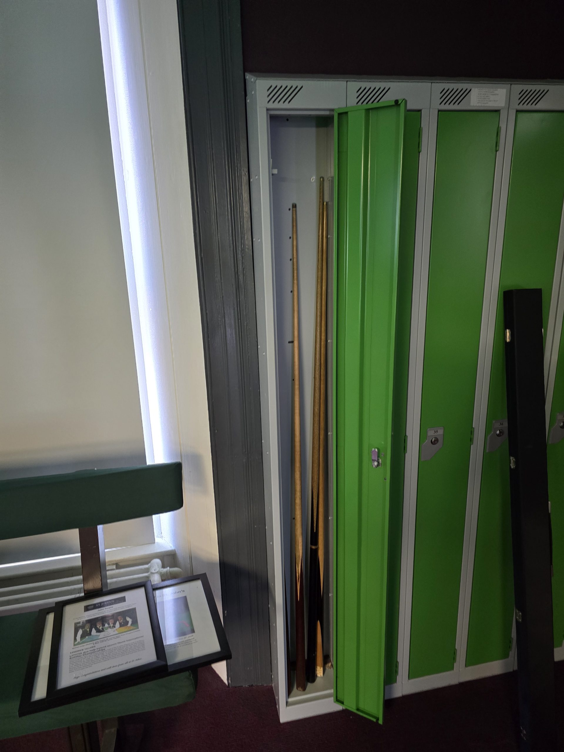 Snooker Cue Lockers