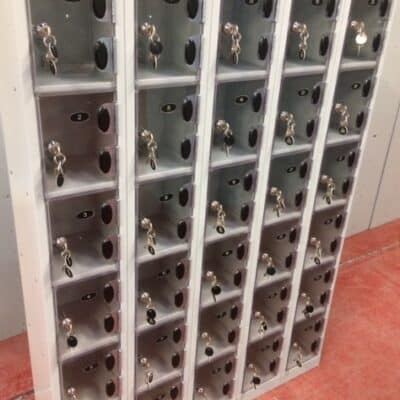 Mini Wallet lockers with perspex doors