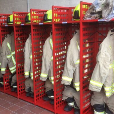fire and Rescue Turnout Gear storage racks