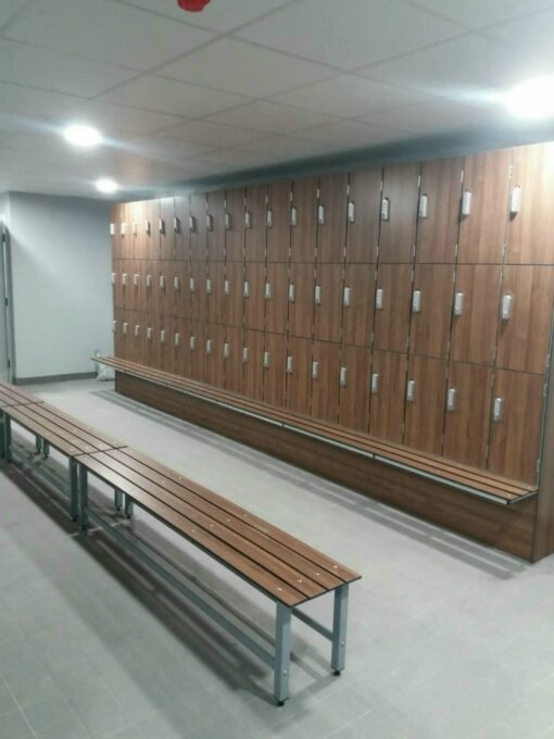 Lockers with bench seating