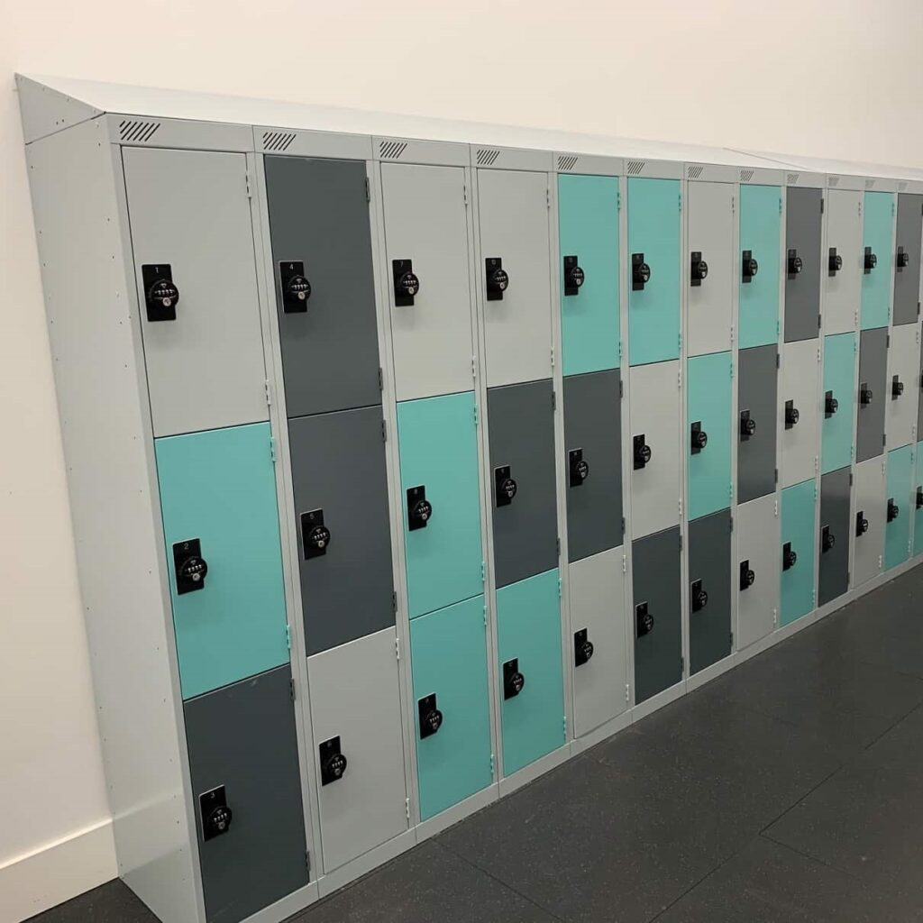 Manchester University-Premier-Staff-lockers-3-door Staff lockers project at Manchester University