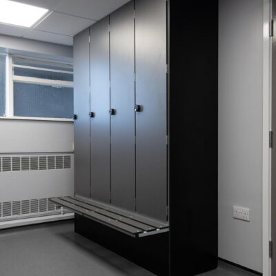 Lockers with bench seating