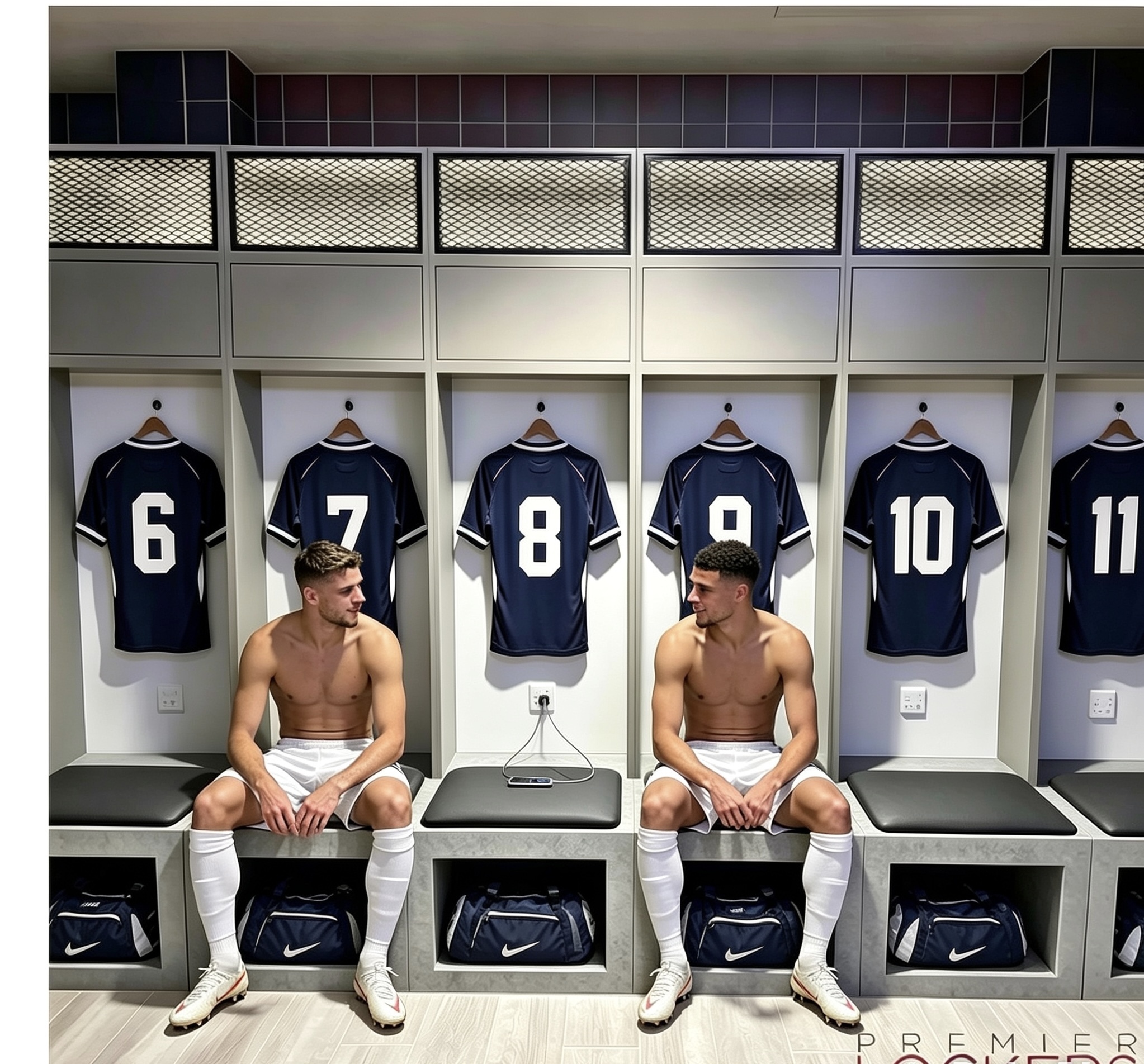 Football Stadium Changing Room lockers