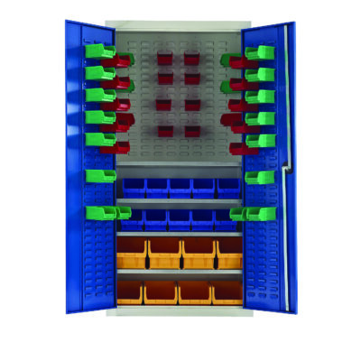 Parts container storage locker