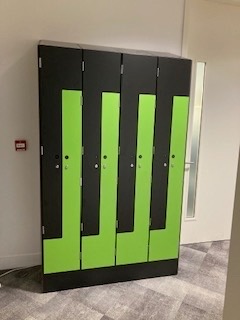 Heated Z lockers for Mitie